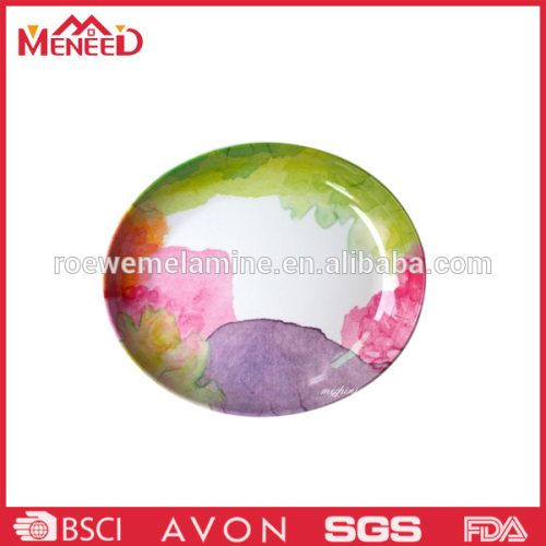 Round BPA free melamine custom color printing plate