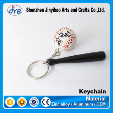 Promotioal Mini ball Keychain sport keychain PU baseball Keyring