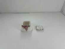 ceramic sugar jar small