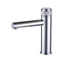 Single Hook Faucet Push button brushed gold hot and cold mixer Factory