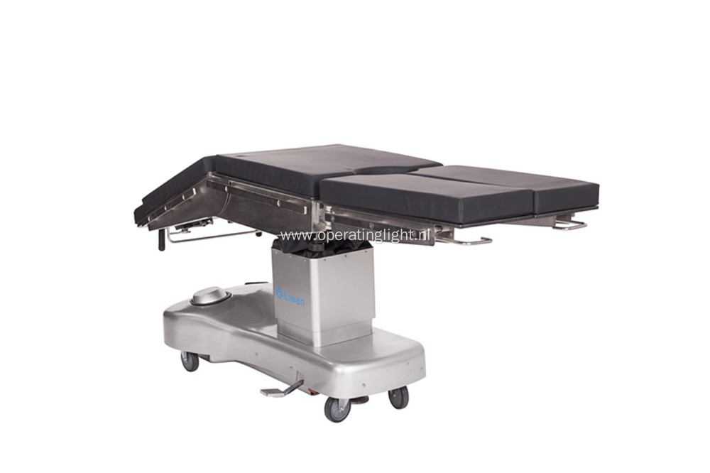 Manual hydraulic operation room bed