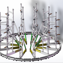 LED Display Stacking Systems and Screen Wall Support Truss
