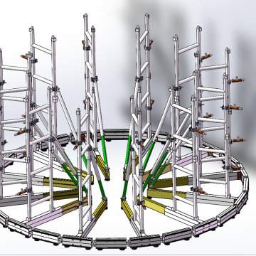 LED Display Stacking Systems and Screen Wall Support Truss