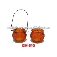 glass cup holder candle container antique glassware