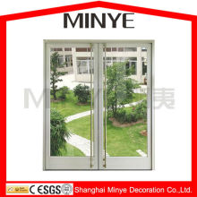 pull out push out aluminum glass door with door closer front door