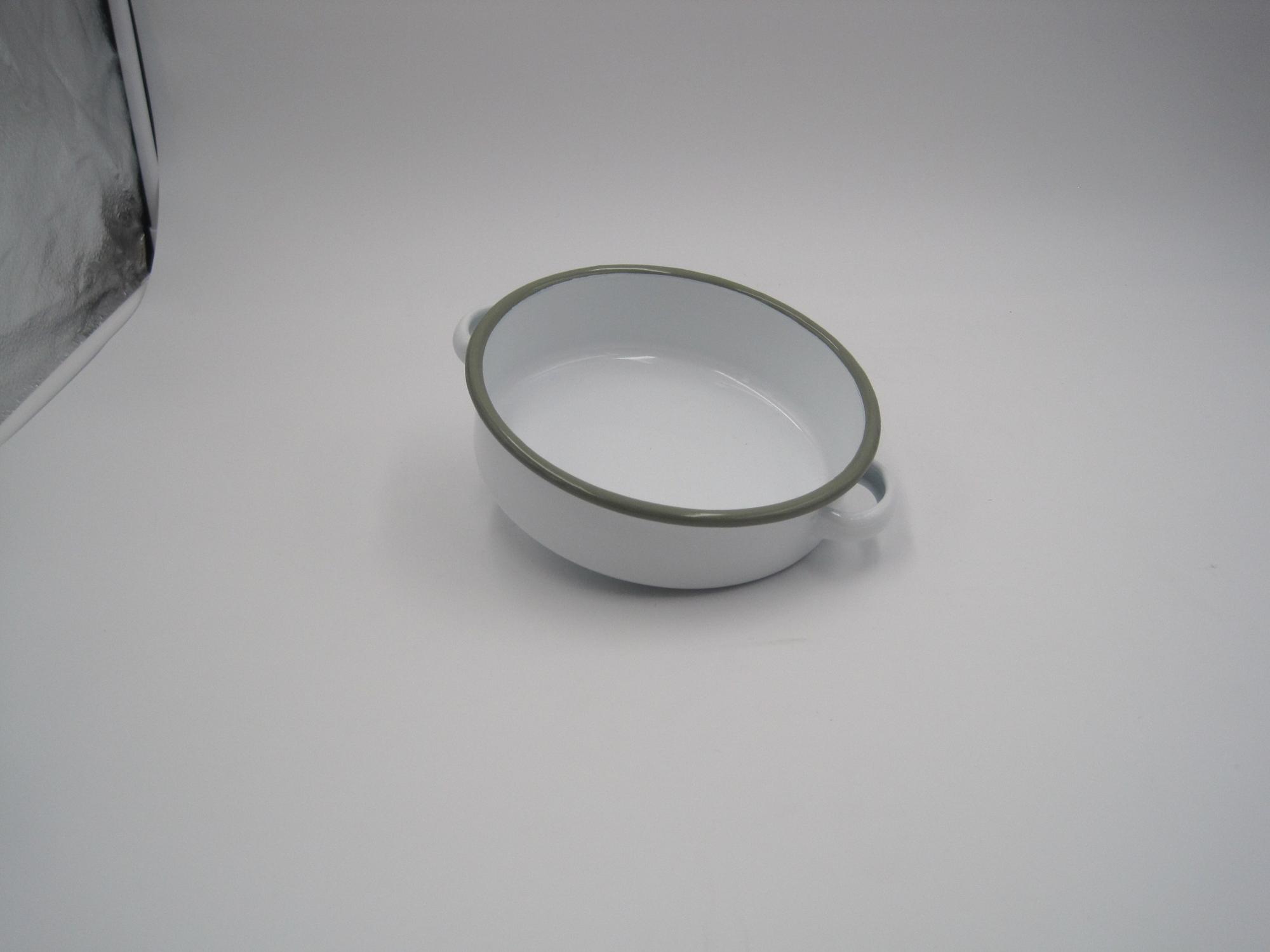 Dia 18cm Enamel Soup Bowl Camping Bowl