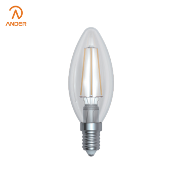 Multi-Wattage Dimmable C35 Transparent Filament Light