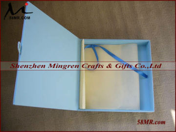 PU Leather Wedding Photo Album Box