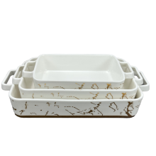 Wholesale Hot Selling Ceramic Baking Dish with Handle