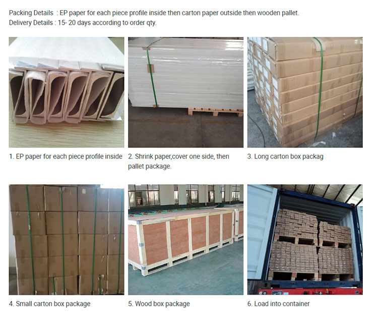 high quality custom made aluminum sliding door profile