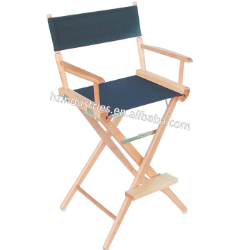 Outdoor slim tall folding director chair