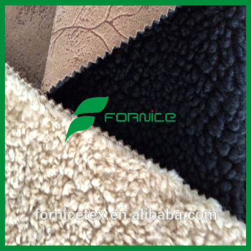 China factory wholesale suede fabric bonded berber fleece fabric/alcantara suede fabric/ suede jacket