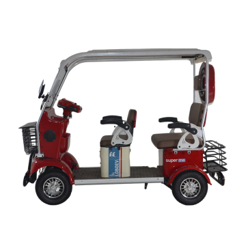 2023 Model: High-Power 650W 48V Motor Electric Four-Wheel Tricycle for Adult Passengers