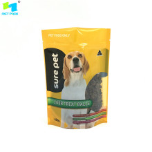 Customized Printed Pet Food Stand up Ziplock Bag