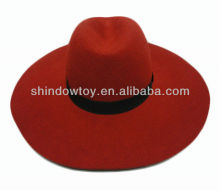 Fashion red wool felt floppy hat, Womens wool felt hat, Wool hat
