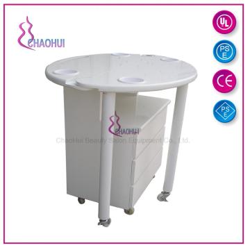 Nail de table de manucure rose