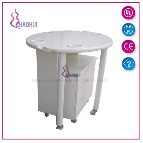 Nail de table de manucure rose