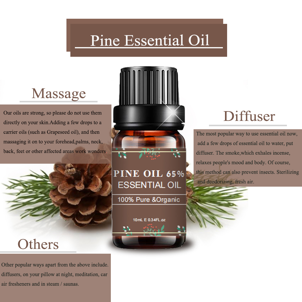 Massage Aromatherapy Therapeutic Daraja la Pine Mafuta 65%