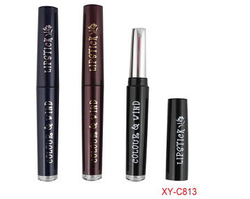 Oval Shaped Deep Blue Lipstick Tube