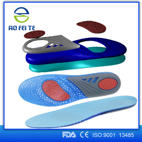 Durable Arch Support Silicone Gel Insole Sports Foot Massage Gel Insoles