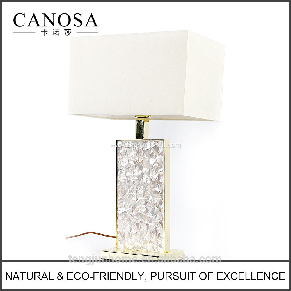 Canosa ECO-friendly white mother of pearl table lamps