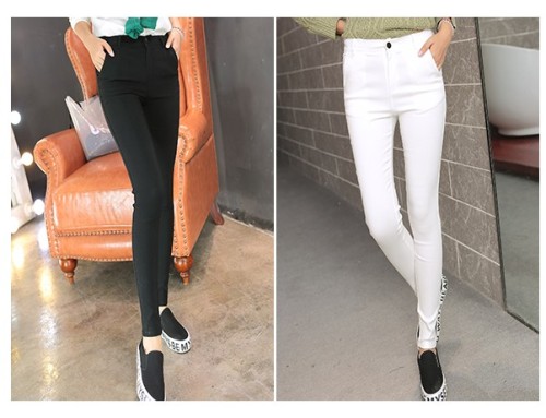 Fall wild classic Slim female pants feet stretch leggings big yards/Høst Slim bukser kvinnelige føtter strekke leggings