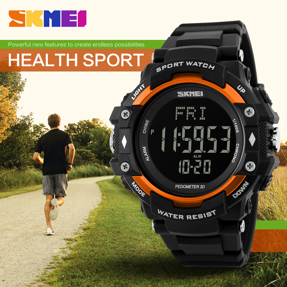 skmei 1180 fitness pedometer instructions heart rate monitor watch