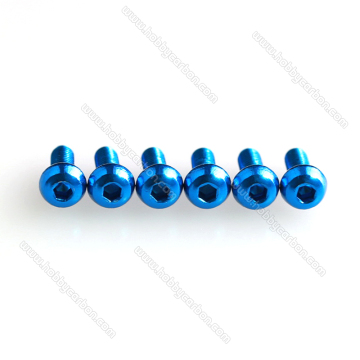 Customized anodized aluminium screws