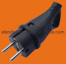 German Schuko Industrial Rubber Power Plug P6052