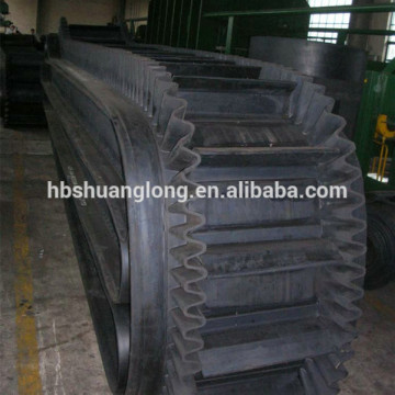 Corrugated sidewall rubber flat conveyor beltings