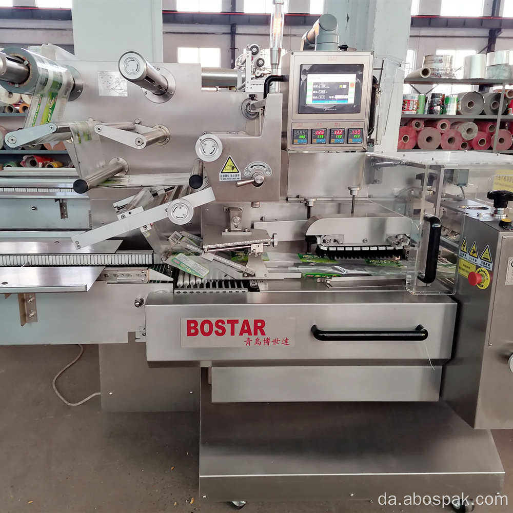 Burger Bun Bread Slicer Tæller Pillow Packaging Machine