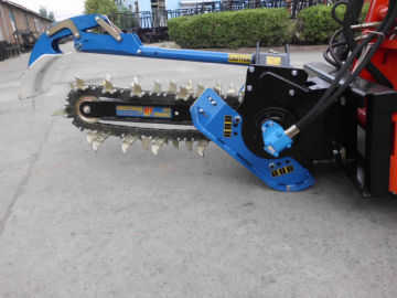 chain trencher for skid steer loader WECAN or bobcat