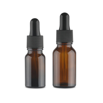 Amber Hair Oil Mini Glass Dropper Bottle