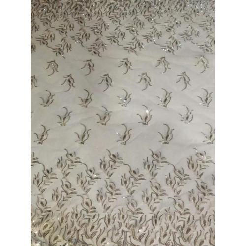 Thin lace fabric mesh cloth after processing hot drilling hot beads