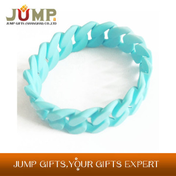 Cheapest silicone bracelet, hot selling braided silicone bracelet