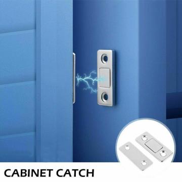 1 Set Magnetic Cabinet Catches Magnet Door Stops Hidden Hardware Door With Cupboard For Closet Closer Screw Furniture T3C2