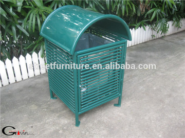 Unique designed galvanized waste bin trash bin