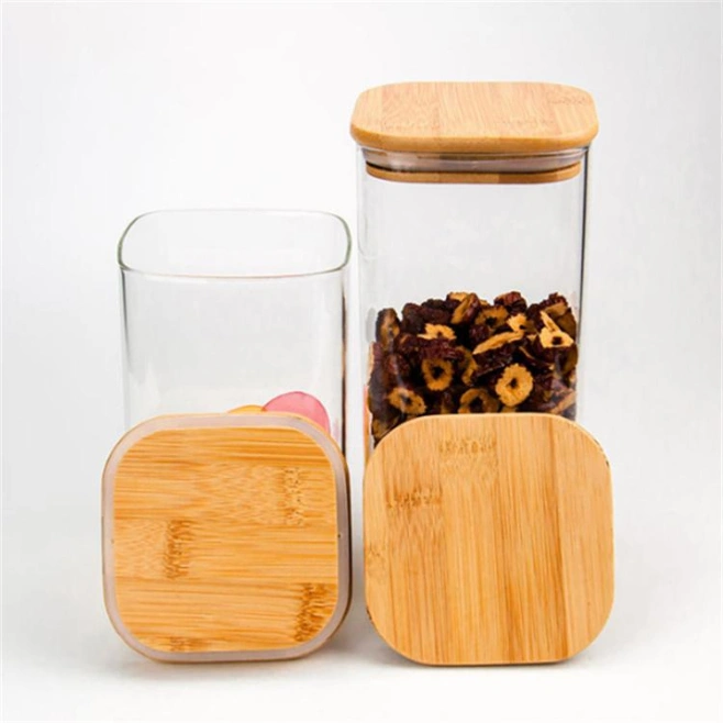 Cork Lid for Glass Kitchen Containers Storage for Food