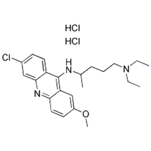 1,4-pentanediamine, N4- (6-chloro-2-méthoxy-9-acridinyl) -N1, N1-diéthyle-, chlorhydrate (1: 2) CAS 69-05-6