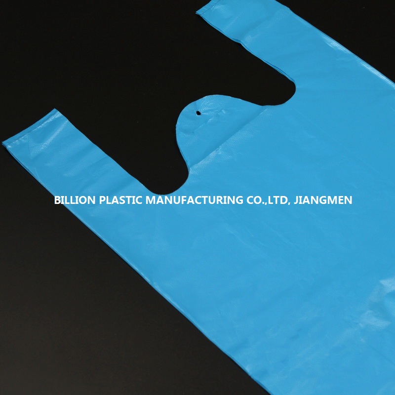 Blue plastic bag