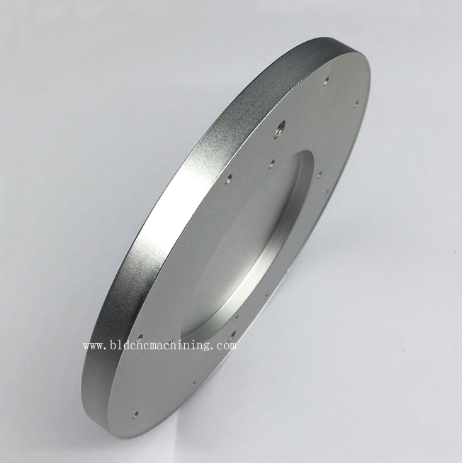 machined aluminium plate