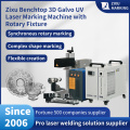 Zixu Benchtop 3D Galvo UV Laser Marking Machine with Rotary Fixture