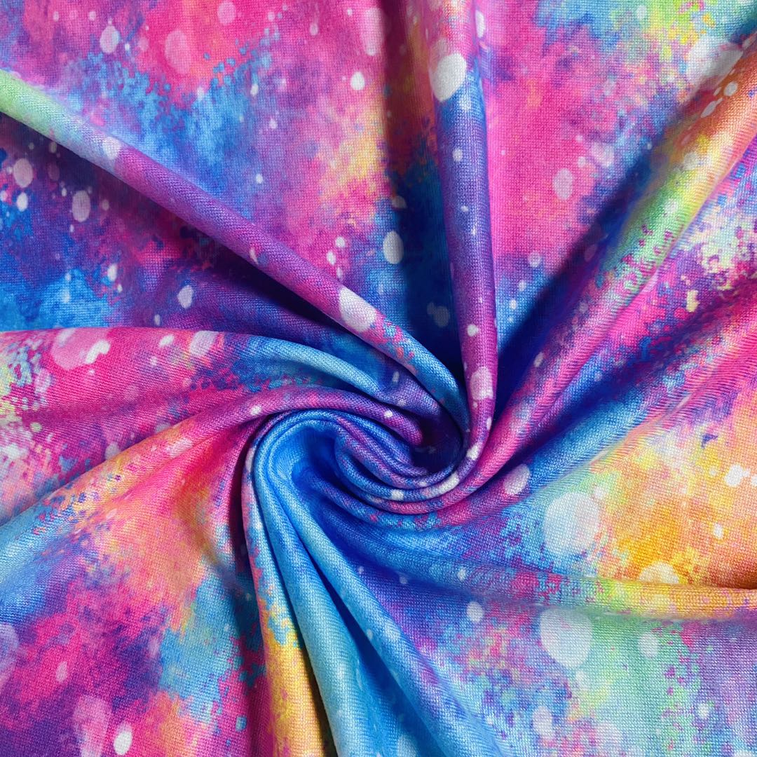 Tissu DBP 250gsm Polyester Designs personnalisés DTY Double Brackaged Poly Print DBP Fabric pour vêtements