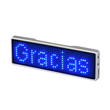 Programmable Text Scrolling LED Message Badge