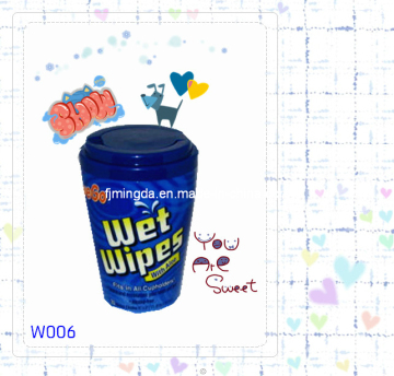 Canned Wet Wipes with Aloe