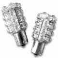 Lampes LED automobile avec Base BA15S et 12/24V tension, disponible en différentes couleurs