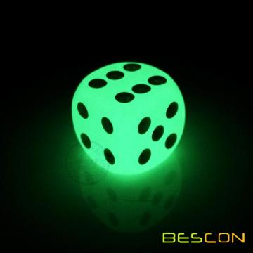 Six Sided Glow in Dark Luminous Dice 16MM