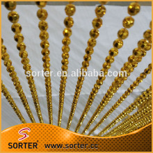 Metallic golden plastic/acrylic ball chain stage backdrops