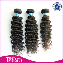 Wholesale top quality natural remy virgin brazilian loose curl hair