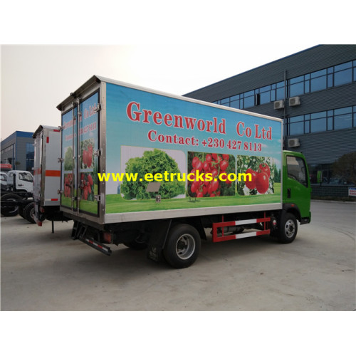 4m HOWO Refrigerated Insulated Box Trucks